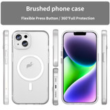 For iPhone 16 Plus Case, Frosted Translucent MagSafe Compatible Cover, White | iCoverLover Australia