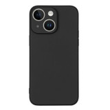 For iPhone 15 Case, Silicone Soft Cover, Wrist Strap, Black | iCoverLover Australia