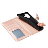 For iPhone 16 Case, Floral Lace Pattern PU Leather Wallet Cover, Rose Gold | iCoverLover Australia