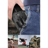 For iPhone 15 Pro Max Case, Tough Protective Cover, Holder Clip, Black | iCoverLover Australia