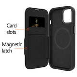 For iPhone 15 Cover, EFM Monaco Wallet MagSafe Case, Black/Space Grey | iCoverLover Australia