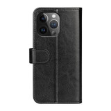 For iPhone 15 Pro Case, Premium PU Leather Folio Wallet Cover, Black | iCoverLover Australia