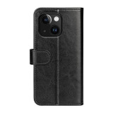 For iPhone 15 Plus Case, Premium PU Leather Folio Wallet Cover, Black | iCoverLover Australia
