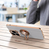 For iPhone 15 Pro Case, Electroplating Luxury, Kickstand Ring Holder Cover, Black | iCoverLover Australia