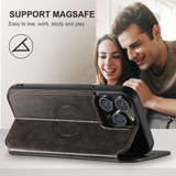 For iPhone 15 Pro Case, Wallet Cover Compatible with MagSafe Black | iCoverLover Australia