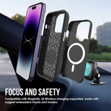 For iPhone 14 Pro Max Case Compatible with MagSafe Shockproof Light Cover Black | iCoverLover Australia
