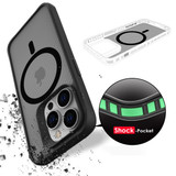 For iPhone 14 Pro Case Compatible with MagSafe Carbon Fibre Pattern Cover Black | iCoverLover Australia