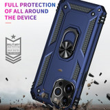 For iPhone 14 Pro Case, Protective Shockproof TPU/PC Cover, Ring Holder, Blue | iCoverLover Australia
