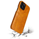 For iPhone 14 Pro Max Case Deluxe Leather Wallet Back Shell Slim Cover Yellow | iCoverLover Australia