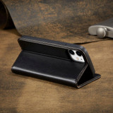 For iPhone 14 Pro Max Case Leather Flip Wallet Folio Cover with Stand Black | iCoverLover Australia