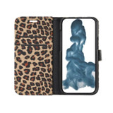 For iPhone 14 Pro Case, Leopard Print PU Leather Wallet Cover, Yellow | iCoverLover Australia