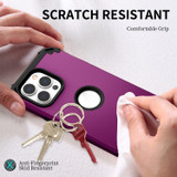 For iPhone 14 Pro Case, Protective Triple-layer Armour Cover, Dark Purple | iCoverLover Australia