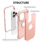 For iPhone 14 Pro Max Case, Protective Triple-layer Armour Cover, Rose Gold | iCoverLover Australia