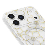 For iPhone 17 Pro Max Case-Mate Floral Gems Compatible with MagSafe Cover Gold | iCoverLover Australia