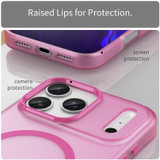 For iPhone 17 Pro Max MagSafe Compatible Case - Frosted Finish, Protective Cover, Pink | iCoverLover Australia
