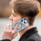 For iPhone 17 Pro MagSafe Compatible Case - Frosted Finish, Protective Cover, Dark Blue | iCoverLover Australia