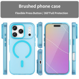 For iPhone 17 Pro MagSafe Compatible Case - Frosted Finish, Protective Cover, Blue | iCoverLover Australia