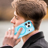 For iPhone 17 Pro MagSafe Compatible Case - Frosted Finish, Protective Cover, Blue | iCoverLover Australia