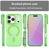 For iPhone 17 Pro MagSafe Compatible Case - Frosted Finish, Protective Cover, Green | iCoverLover Australia