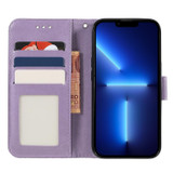 For iPhone 17 Pro Max Wallet Case - Elegant Lace Flower PU Leather Folio Cover, Purple | iCoverLover Australia