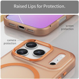 For iPhone 17 Pro MagSafe Compatible Case - Frosted Finish, Protective Cover, Orange | iCoverLover Australia