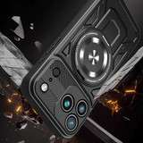 For iPhone 17 Pro Max MagSafe Compatible Case - Rotating Kickstand Protective Cover, Black | iCoverLover Australia