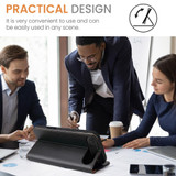 For iPhone Air Case, Leather, Flip Wallet Folio Cover, Stand, Black | iCoverLover Australia