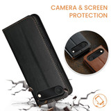 For iPhone Air Case, Leather, Flip Wallet Folio Cover, Stand, Black | iCoverLover Australia