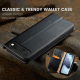 For iPhone Air Case, Leather, Flip Wallet Folio Cover, Stand, Black | iCoverLover Australia