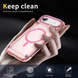 For iPhone Air MagSafe Compatible Case - Protective, Shockproof Cover & Camera Lens Protection, Clear Pink | iCoverLover Australia