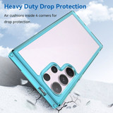 For Samsung Galaxy S24 Ultra Case - Durable Acrylic + TPU, Scratch-Resistant, Easy-Access, Clear Blue | iCoverLover Australia