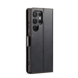 For Samsung Galaxy S24 Ultra Case Leather Flip Wallet Folio Cover Black | iCoverLover Australia