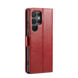 For Samsung Galaxy S23 Ultra Case Leather Flip Wallet Folio Cover Red | iCoverLover Australia