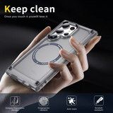 For Samsung Galaxy S24 Ultra Case - MagSafe compatible, Shock-Absorbent Protective Cover, Clear Black | iCoverLover Australia
