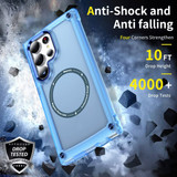 For Samsung Galaxy S24 Ultra Case - MagSafe compatible, Shock-Absorbent Protective Cover, Clear Blue | iCoverLover Australia