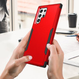 For Samsung Galaxy S23 Ultra Case, Protective TPU+PC Shockproof Cover, Red+Black | iCoverLover Australia