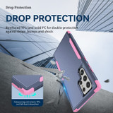 For Samsung Galaxy S23 Ultra Case, Protective TPU+PC Shockproof Cover, Blue+Pink | iCoverLover Australia
