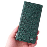 For Samsung Galaxy S23 Ultra Case Crocodile Pattern Genuine Leather Cover Green | iCoverLover Australia
