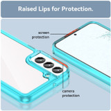 For Samsung Galaxy S23 Case, Tough TPU + Acrylic Protective Cover, Clear Blue | iCoverLover Australia