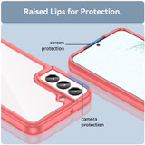 For Samsung Galaxy S23 Case, Tough TPU + Acrylic Protective Cover, Red | iCoverLover Australia