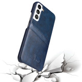 For Samsung Galaxy S22 Case Deluxe Leather Protective Cover Blue | iCoverLover Australia
