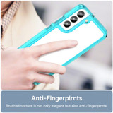 For Samsung Galaxy S23 Ultra Case, Tough TPU + Acrylic Protective Cover, Clear Blue | iCoverLover Australia