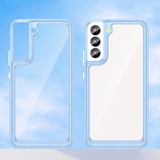 For Samsung Galaxy S23 Ultra Case, Tough TPU + Acrylic Protective Cover, Blue | iCoverLover Australia