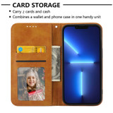 For Samsung Galaxy S23+ Plus Case, Cubic Grid PU Leather Wallet Cover, Yellow | iCoverLover Australia