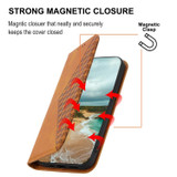 For Samsung Galaxy S23+ Plus Case, Cubic Grid PU Leather Wallet Cover, Yellow | iCoverLover Australia