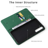 For Samsung Galaxy S22+ Plus Case Fierre Shann Crocodile Pattern Genuine Cow Leather Cover Green | iCoverLover Australia
