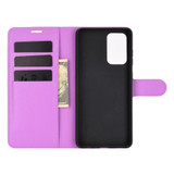 For Samsung Galaxy A52 5G/4G Lychee Folio Protective Case, Kickstand, Wallet, Purple | iCoverLover Australia