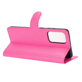 For Samsung Galaxy A52 5G/4G Lychee Folio Protective Case, Kickstand, Wallet, Rose red | iCoverLover Australia