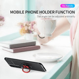 For Samsung Galaxy S22+ 5G Case Metal Ring Holder Protective TPU Cover, Black+Rose Gold | iCoverLover Australia