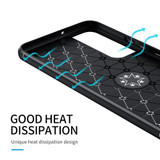 For Samsung Galaxy S22+ 5G Case Metal Ring Holder Protective TPU Cover, Black+Red | iCoverLover Australia